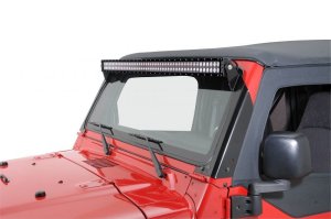 Jeep Wrangler TJ Light Mount - Overhead - KC HiLiTES - 50in. C-Series/Gravity Pro6 - Black - `97-`06